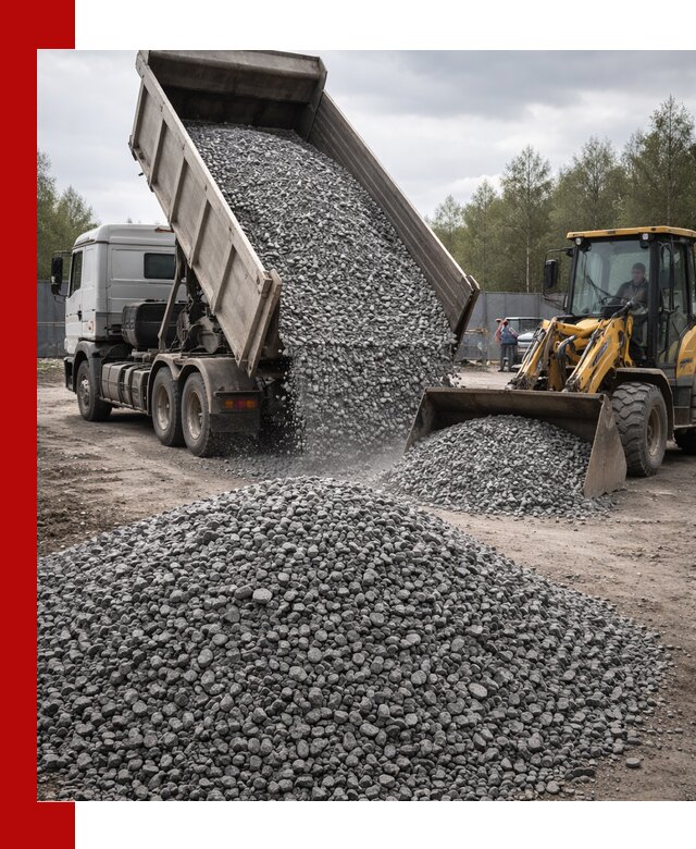 Доставка и продажа щебня гранитного в находке