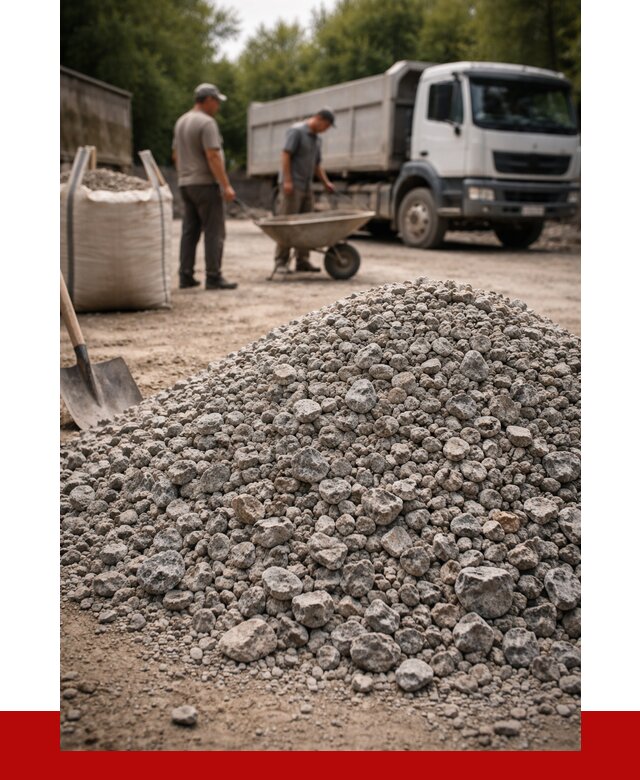 Гранитный щебень фракция 20-40 в находке от 3301 руб. ПРОНЕРУДНхд