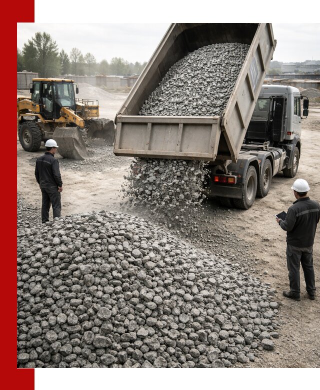 Доставка гранитного щебня фракции 20-40 в находке