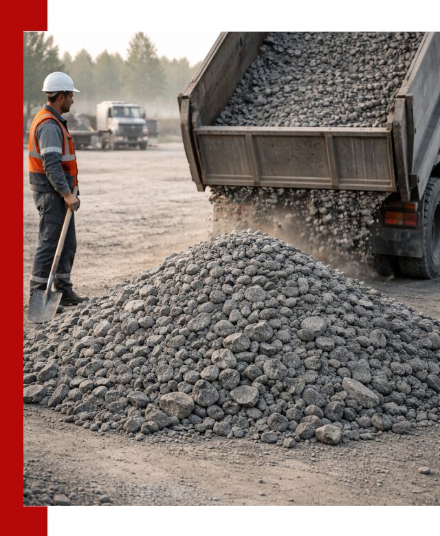 Гранитный щебень фракции 100–201 для строительства в Находке