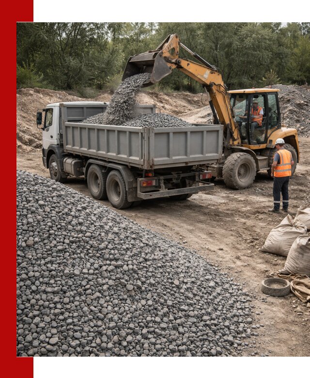 Доставка гравийного щебня в находке оптом и в розницу
