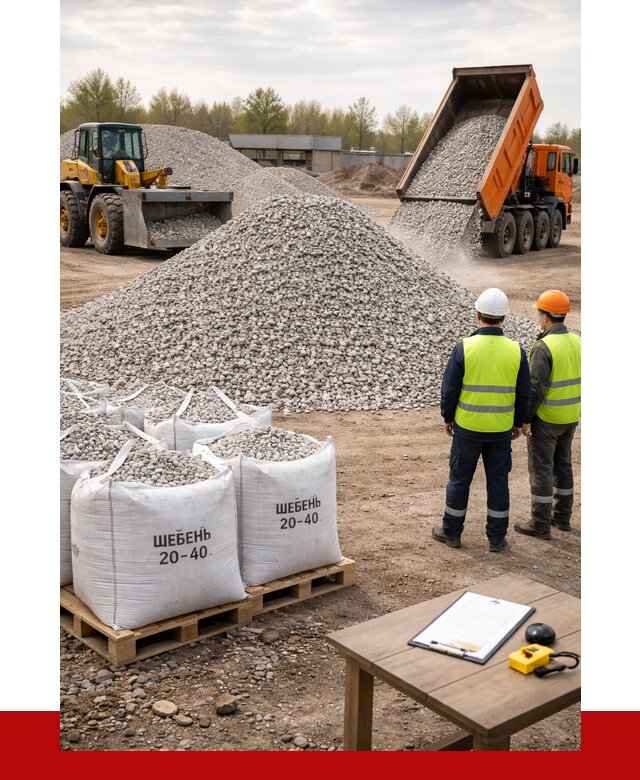 Известняковый щебень 20-40 в находке от 2166 р. ПРОНЕРУДНхд