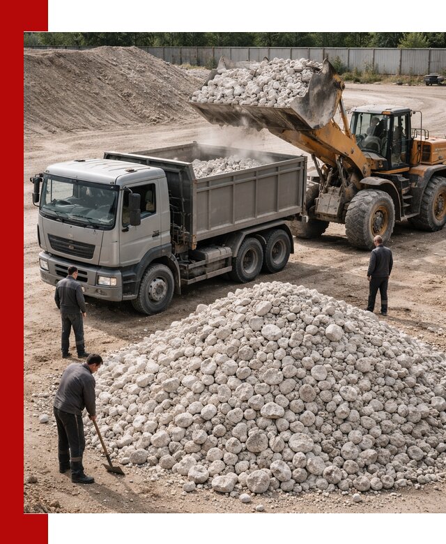 Известняковый щебень фракция 70–150 с доставкой в находке