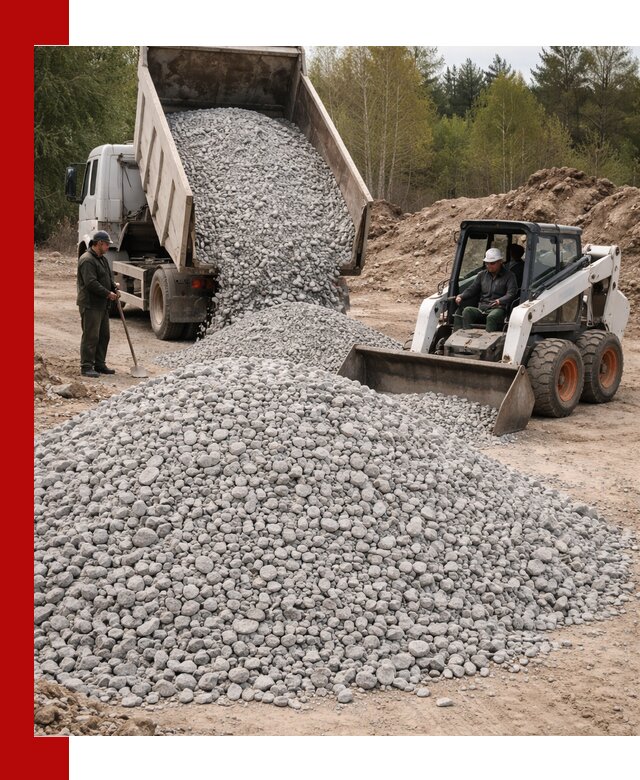 Доставка доломитового щебня в находке напрямую от карьера