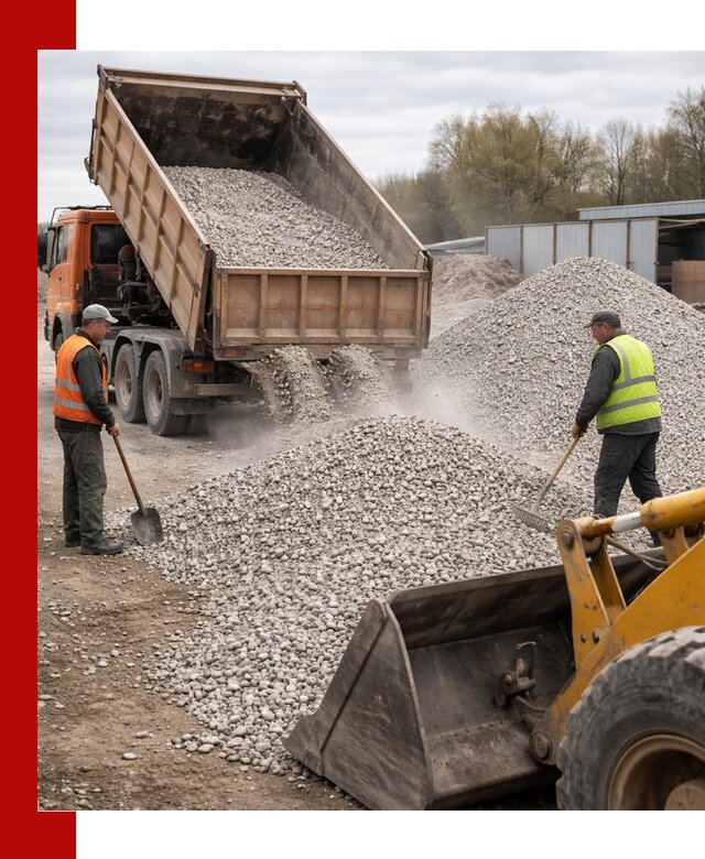 Доломитовый щебень фракции 5-20 с доставкой в находке