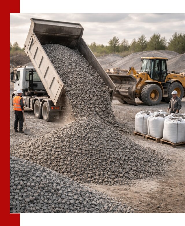 Бетонный щебень фракция 5–20 с доставкой в находке