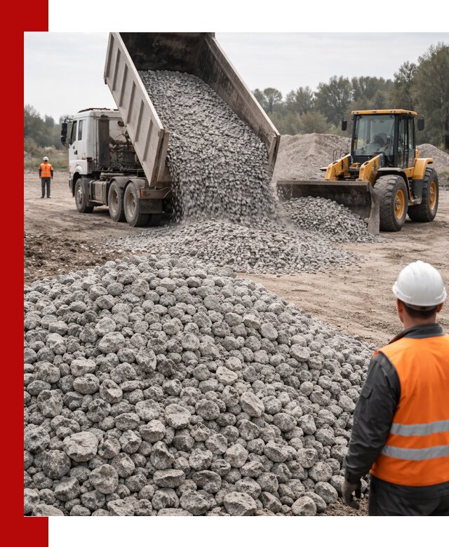 Доставка бетонного щебня фракции 20-40 в находке