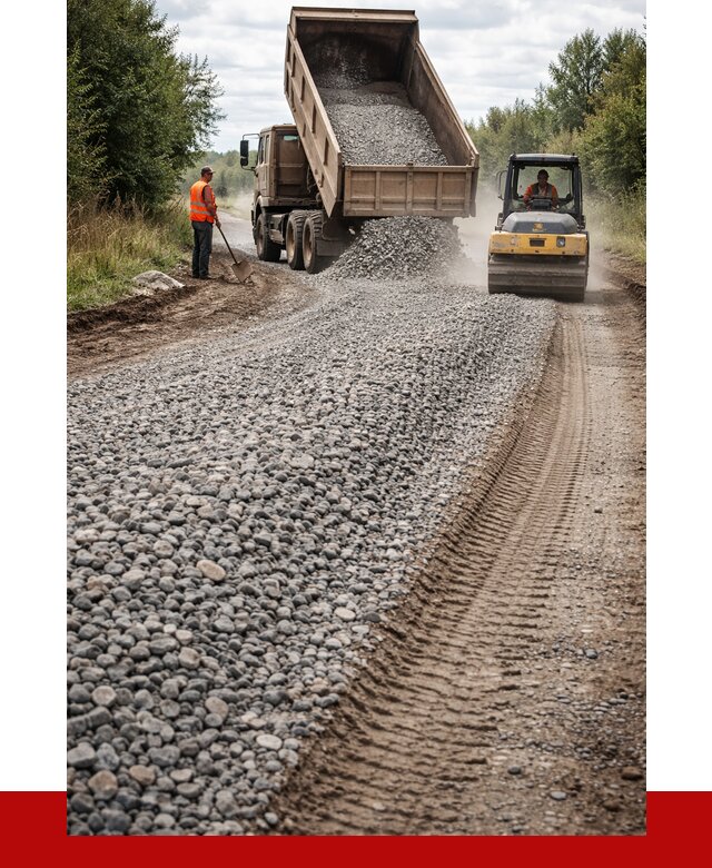 Щебень для отсыпки дороги в находке от 2785 р. ПРОНЕРУДНхд
