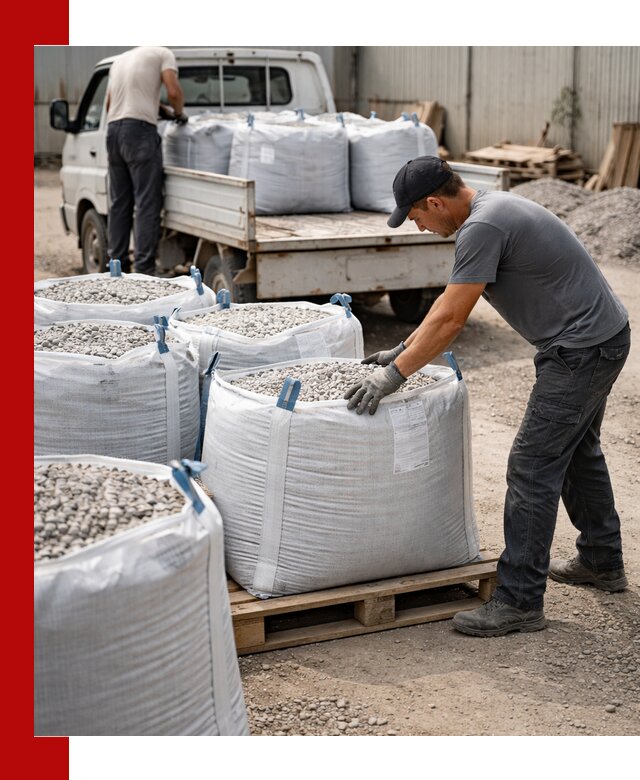 Доставка щебня в мешках по выгодным ценам в находке