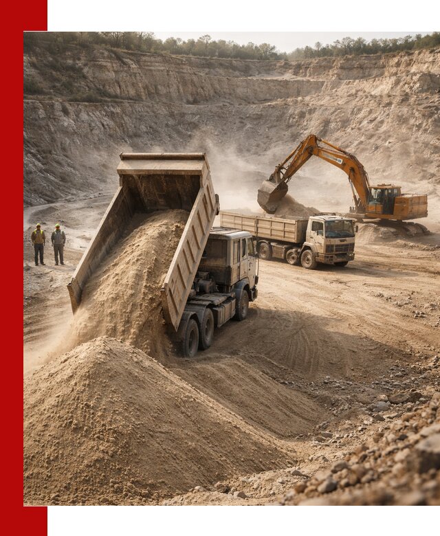 Карьерный песок навалом с доставкой в находке