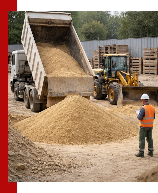 Доставка карьерного мелкозернистого песка в находке