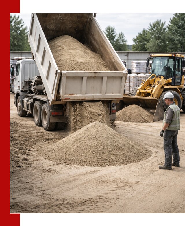 Поставка и доставка песка для бетона в находке