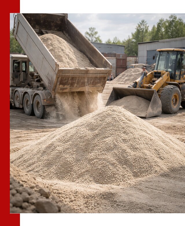 Кварцевый песок с доставкой в находке для строительных работ