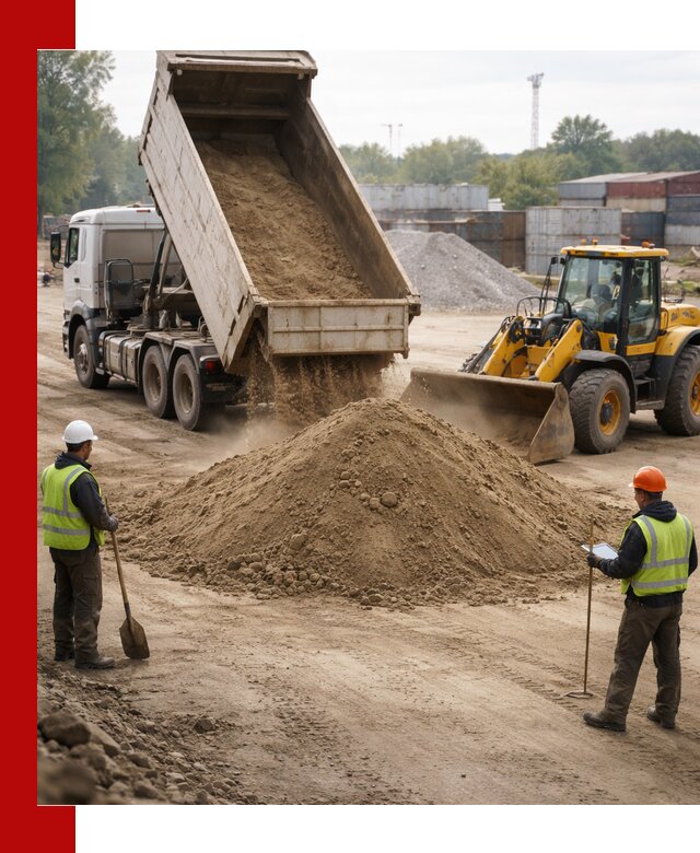 Доставка и продажа пескогрунта оптом и в розницу в находке