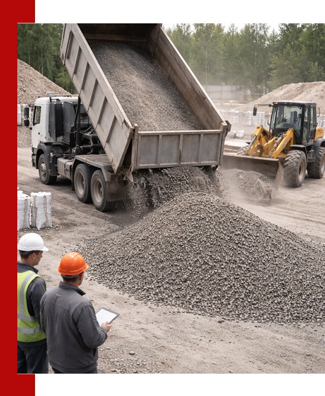 Доставка и продажа гранитного отсева 0-10 в находке