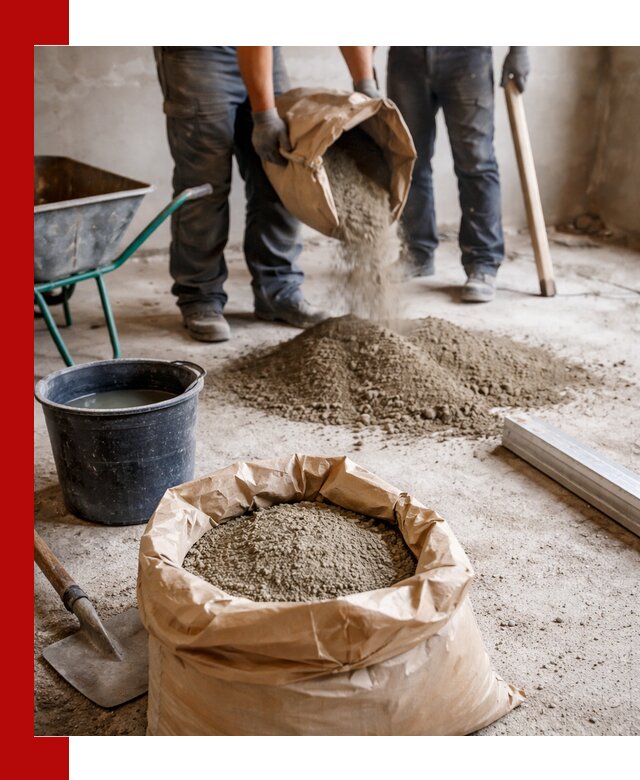 Доставка сухой смеси для стяжки в находке