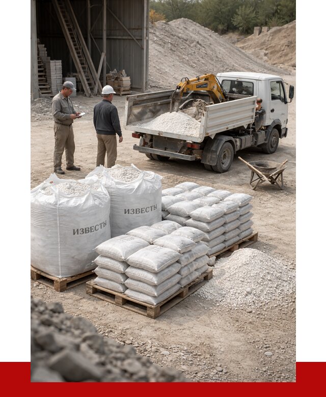 Известь строительная в находке с доставкой от 4332 р. | ПРОНЕРУДНхд