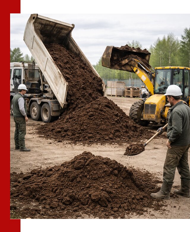 Доставка торфа оптом и в мешках в находке