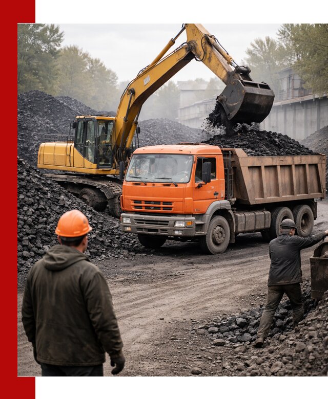 Доставка угля автотранспортом в находке быстро и выгодно