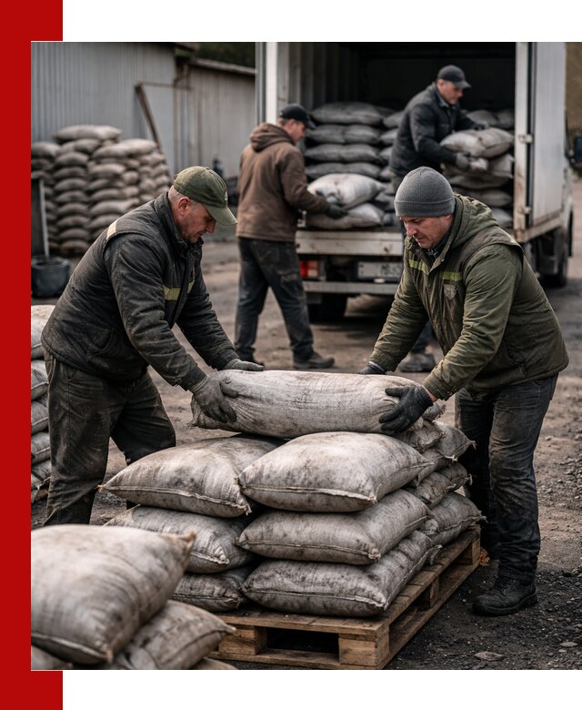 Доставка угля в мешках по выгодным ценам в находке