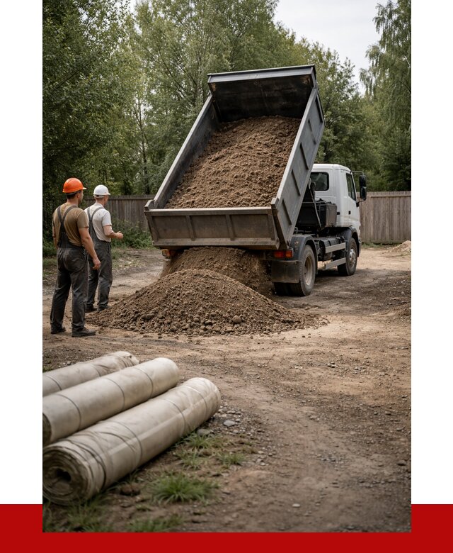 Доставка сыпучих материалов самосвалом в [cvi] от 4332 р. | ПРОНЕРУДНхд