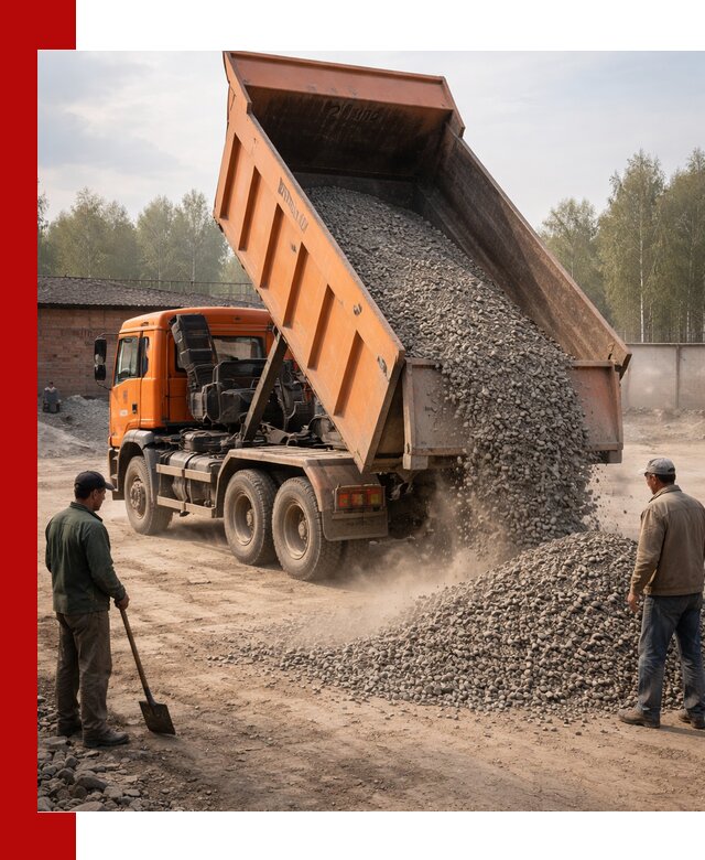 Доставка самосвалом 20 м3 в находке быстро и надежно