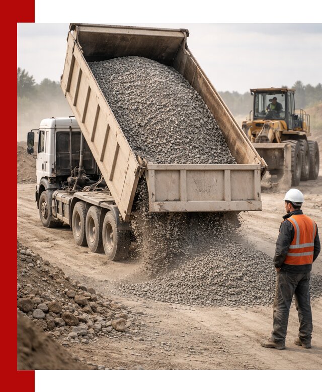 Доставка самосвалом 40 кубов цемента и сыпучих в находке