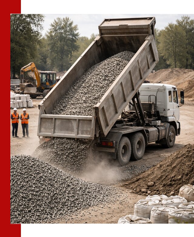 Аренда самосвала в находке для доставки сыпучих и нерудных материалов