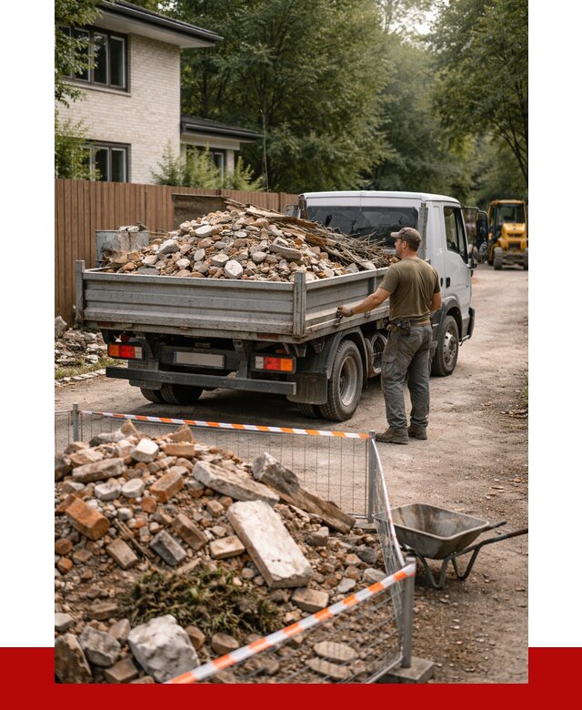 Вывоз строительного мусора с погрузкой в находке от 7736 р | ПРОНЕРУДНхд