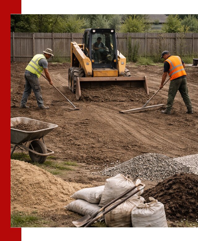 Выравнивание участка под строительство и благоустройство в находке