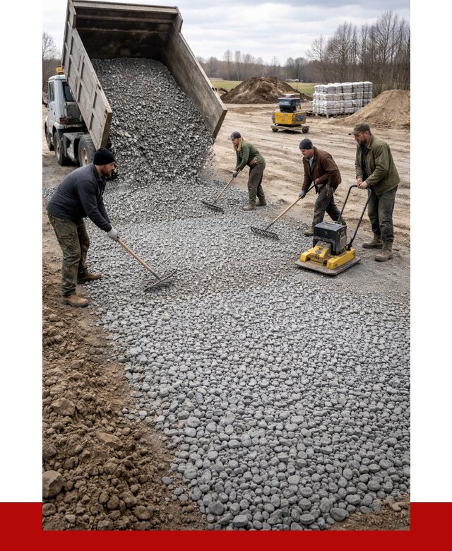Устройство щебеночной подушки в находке от 4642 р. ПРОНЕРУДНхд